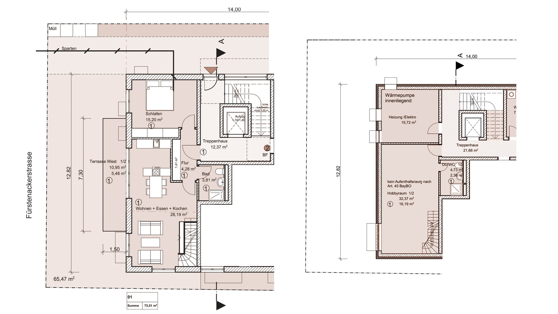 3-4 Zimmer Neubau-Gartenwohnung in Solln mit Hobbyraum auf ca. 76m²