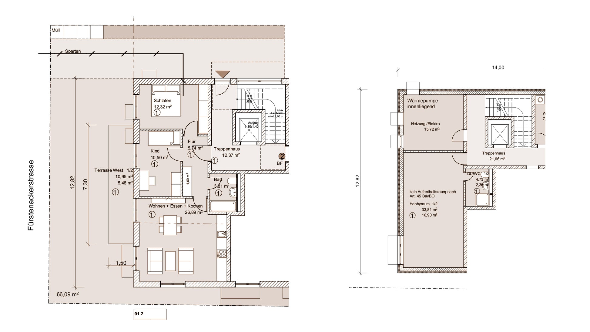3-4 Zimmer Neubau-Gartenwohnung in Solln auf ca. 65m² mit optionalem Hobbyraum