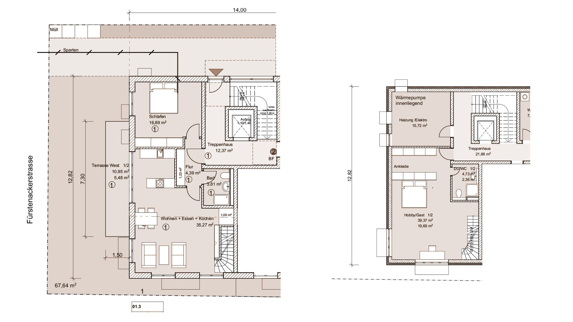3-4 Zimmer Neubau-Gartenwohnung in Solln mit Hobbyraum auf ca. 88m²