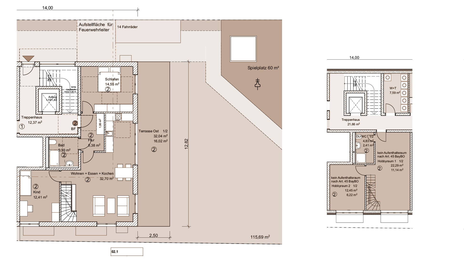 5 Zimmer Neubau-Gartenwohnung in Solln mit Hobbyraum auf ca. 102m²