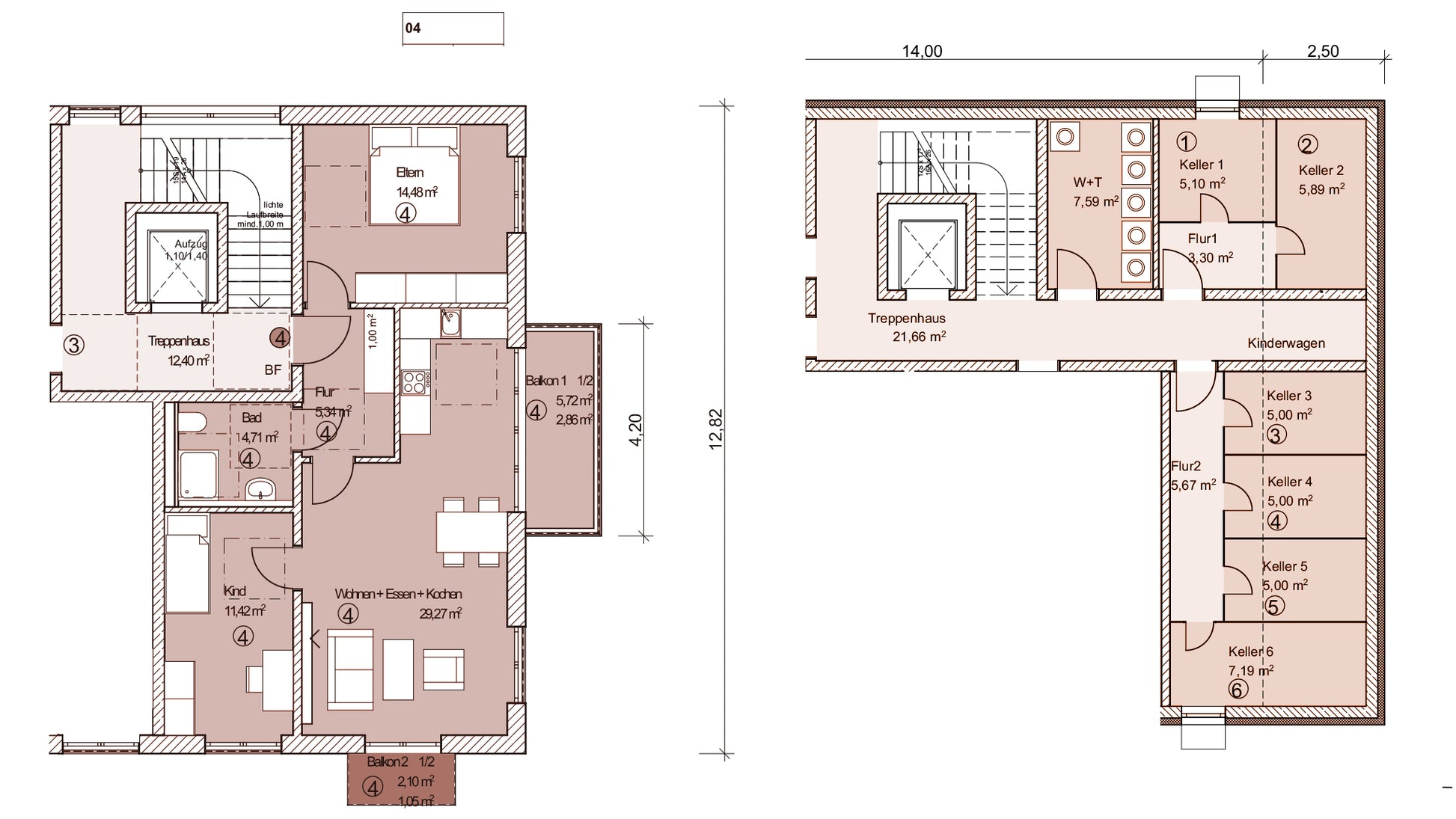 3 Zimmer Neubau-1. OG Wohnung in Solln auf ca. 70m²